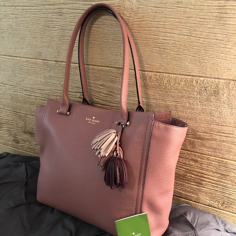 ❌SOLD❌Kate spade dark blush large tote